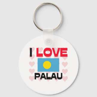 I Love Palau Key Ring