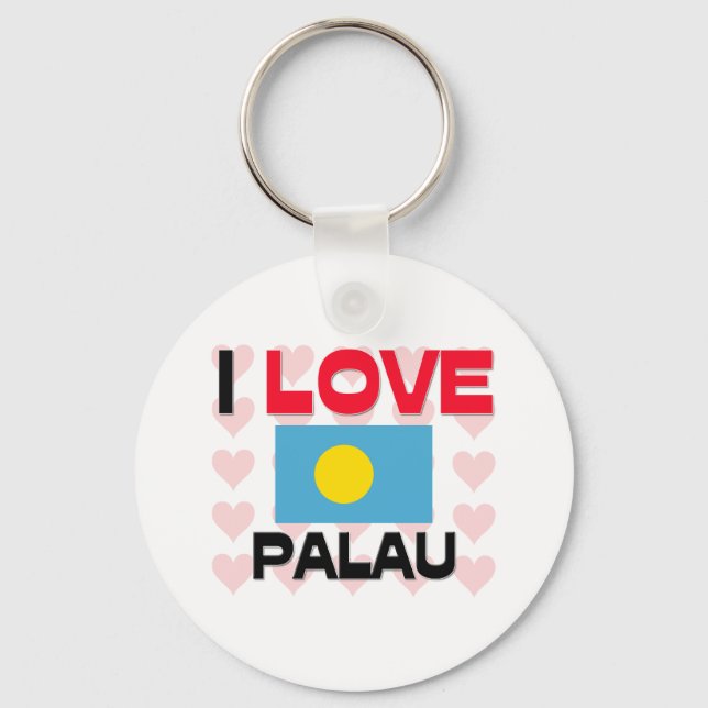 I Love Palau Key Ring (Front)