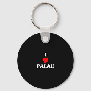 I Love Palau Key Ring