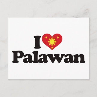 I Love Palawan Postcard