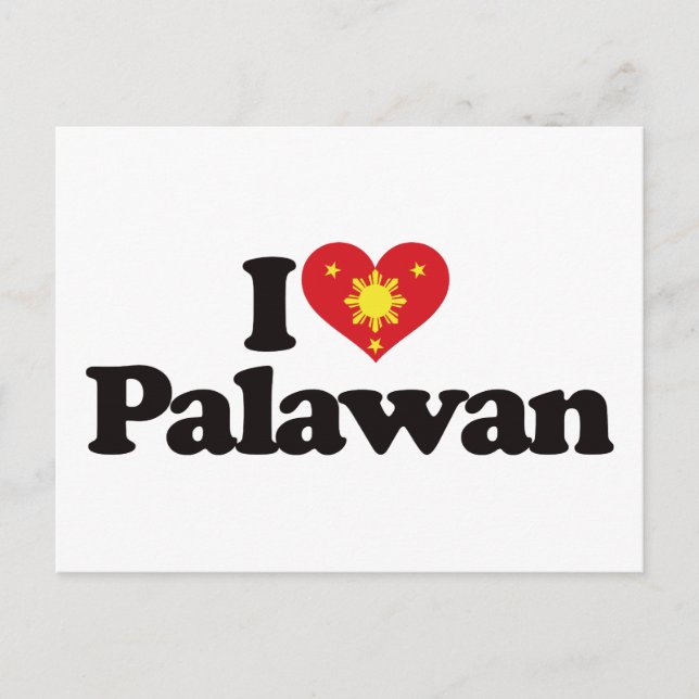 I Love Palawan Postcard (Front)