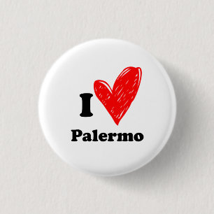 I Love Palermo 3 Cm Round Badge