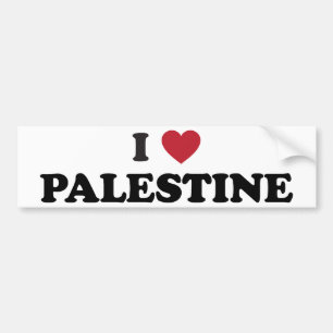 I Love Palestine Bumper Sticker