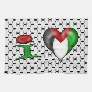 I love Palestine I Heart Palestine Tea Towel