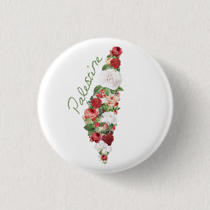 I Love Palestine My Homeland Palestinian Map  3 Cm Round Badge