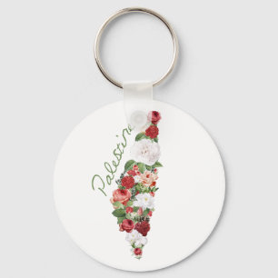 I Love Palestine My Homeland Palestinian Map Key Ring