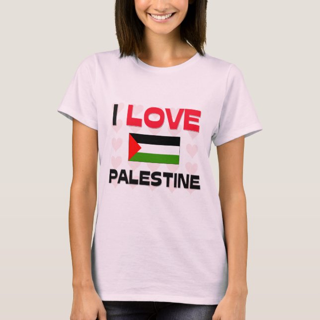 I Love Palestine T-Shirt (Front)