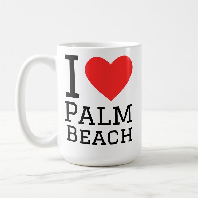 I love palm beach  coffee mug (Left)