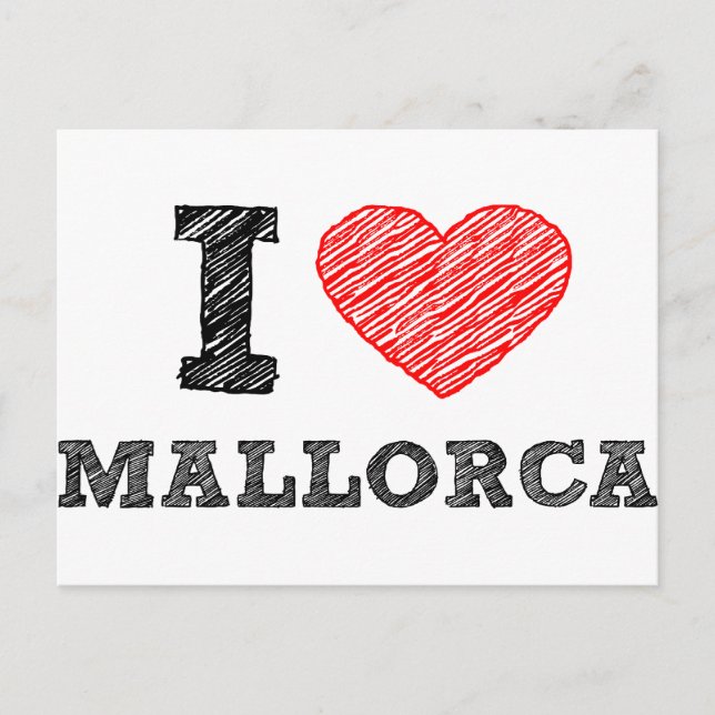 I Love Palma de Mallorca Postcard (Front)
