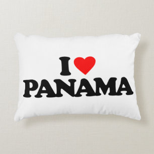 I LOVE PANAMA DECORATIVE CUSHION
