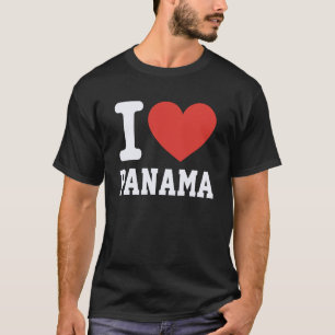 I Love Panama Heart Souvenir Lovers Pride Travel 1 T-Shirt