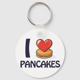 I love Pancakes T-Shirt Key Ring