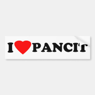 I Love Pancit Bumper Sticker