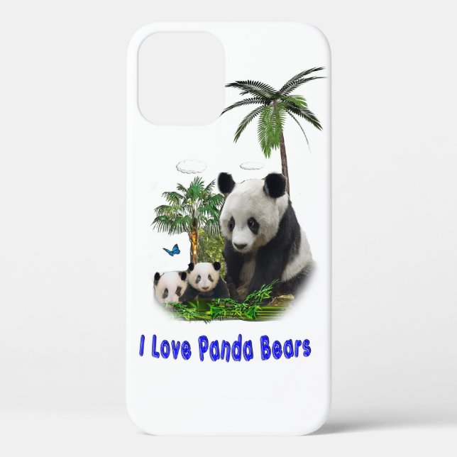 I love panda Bears Case-Mate iPhone Case (Back)