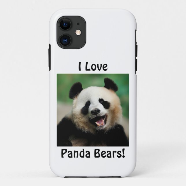 I Love Panda Bears Case-Mate iPhone Case (Back)