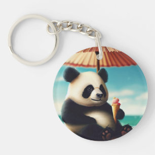 I love panda Bears Key Ring