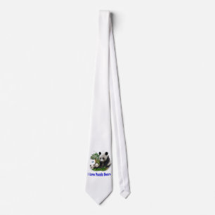 I love panda Bears Tie