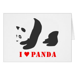 I Love Panda (Black)