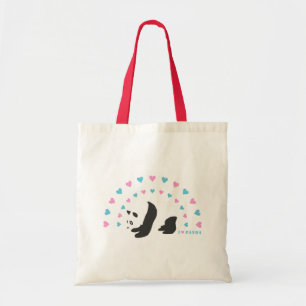 I Love Panda Tote Bag