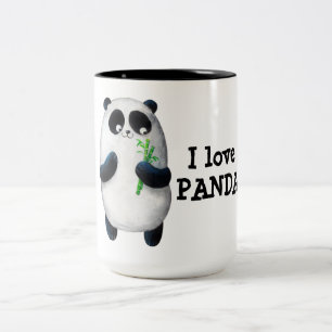 I love Panda Two-Tone Coffee Mug
