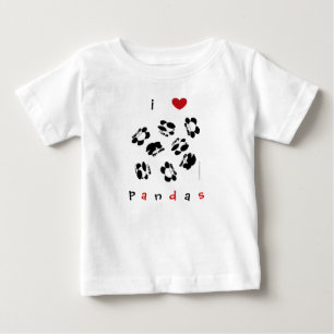 i love pandas baby T-Shirt
