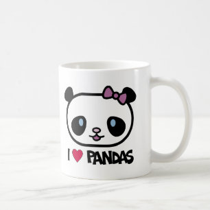 I Love Pandas Coffee Mug
