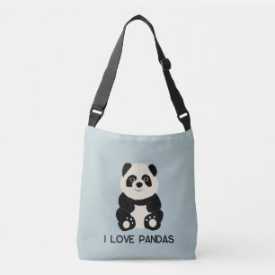 I love pandas crossbody bag