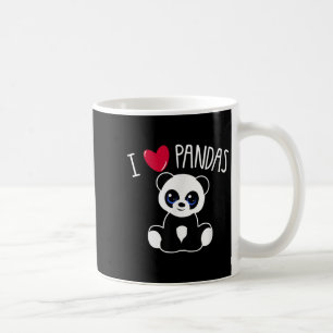 I Love Pandas Cute Panda Lover Quote Heart Panda A Coffee Mug