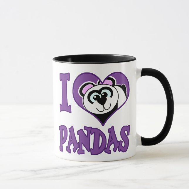 I Love pandas Mug (Right)