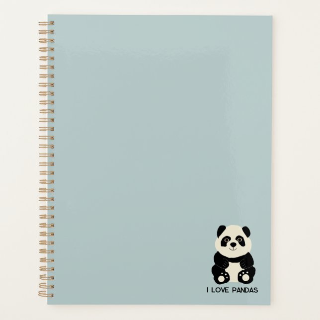I love pandas planner (Front)