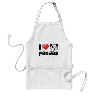 I Love Pandas Standard Apron