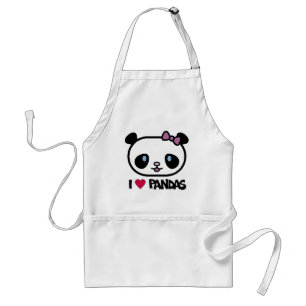 I Love Pandas Standard Apron