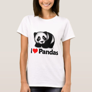 I Love Pandas T-Shirt
