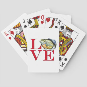 I Love Panfish Playing Cards
