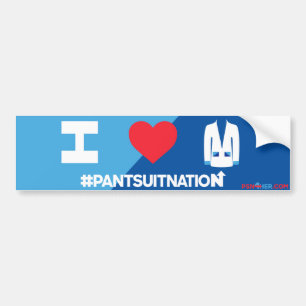 I Love Pantsuit Nation Bumper Sticker