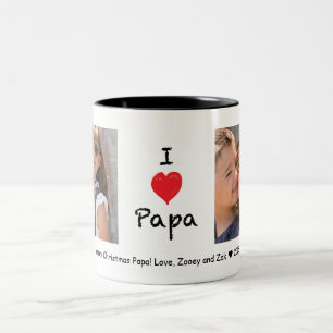 I love Papa 2 Photo Customisable Mug