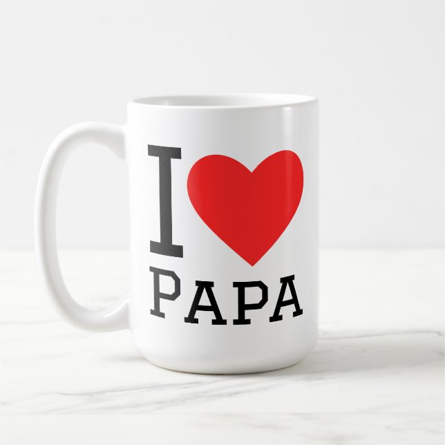I love papa coffee mug (Left)