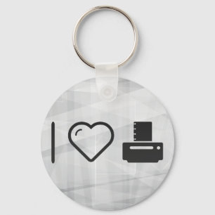 I Love Paper Printers Key Ring
