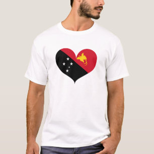 I Love Papua New Guinea Flag T-Shirt