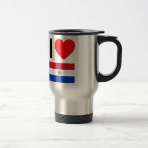 i love paraguay travel mug