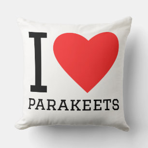 I love parakeets cushion