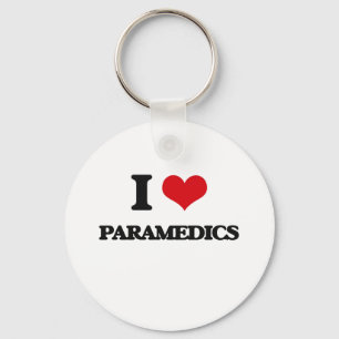 I Love Paramedics Key Ring