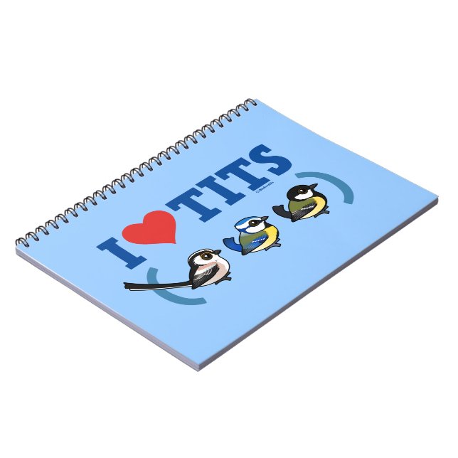 I Love Paridae EU Notebook (Left Side)