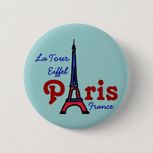 I love Paris 6 Cm Round Badge