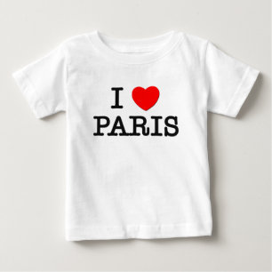 I Love Paris Baby T-Shirt
