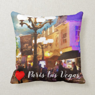 I Love Paris but, Only in Las Vegas Throw Pillow
