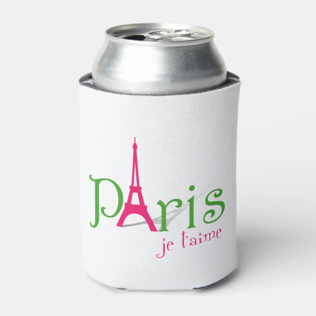 I love Paris Can Cooler (Can Front)