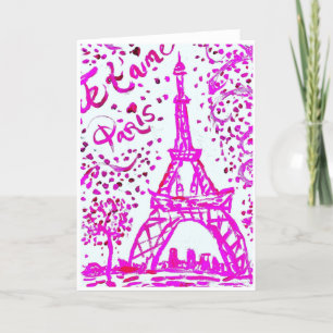 I love Paris Card <Blank Inside>