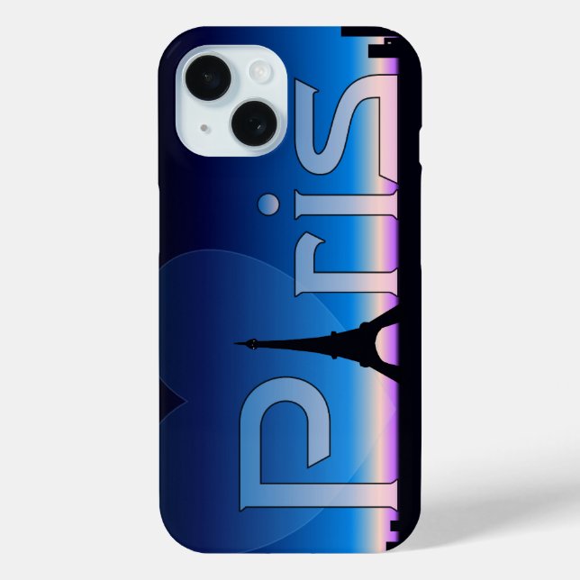 I Love Paris Case-Mate iPhone Case (Back)