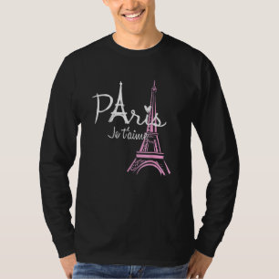 I Love Paris Eiffel Tower France French Souvenir T-Shirt